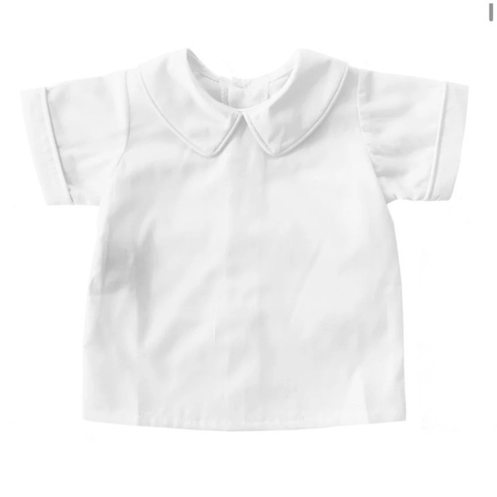lullaby set Sibley Shirt White 24 Months Preppy Collard